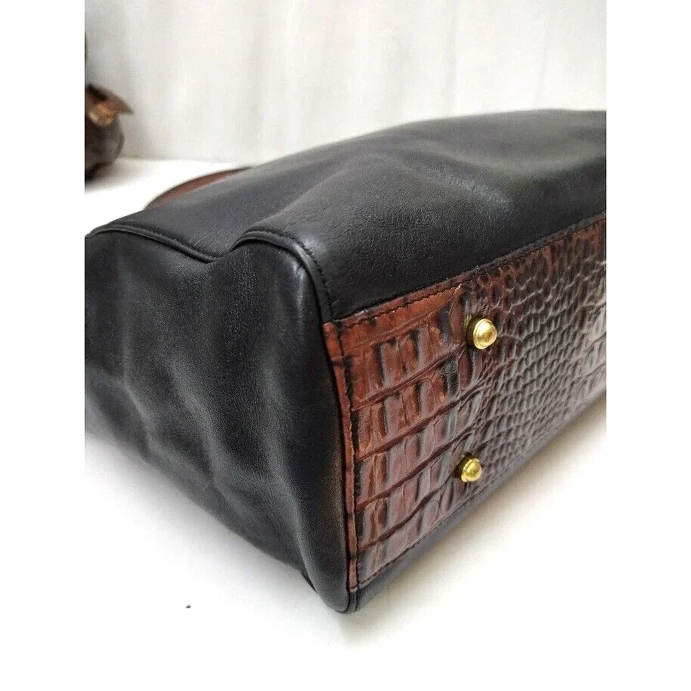 Brahmin black leather